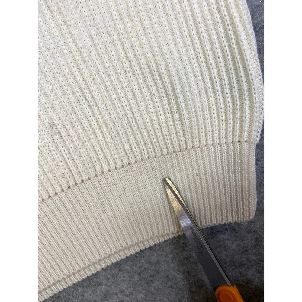 Adidas Vintage Sweater Vest White Navy Striped V Neck Athletic Size 50‎ Large